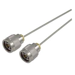 0.085in/0.216cm半刚性线缆，N型公头/N型公头，6.0in/15.2cm的图片