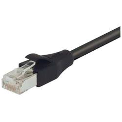 屏蔽6类线缆，RJ45/RJ45，PVC护套，黑，100英尺（30.5米）的图片