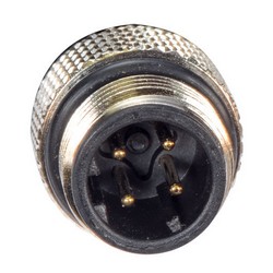超5类M12 4针D编码SF/UTP工业级线缆，M12公头/M12公头，1米的图片