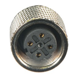 超5类M12 4针D编码SF/UTP工业级线缆，M12公头/M12母头，0.5米的图片