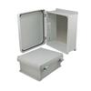 12×10×5英寸（30.5×25.4×12.7厘米）UL®认证NEMA-4X级防风雨接线盒，带铝制安装板和非金属合页连接结构的图片
