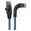 6类直角型RJ45以太网跳线，直通/直角右出线，蓝，5英尺（1.5米）的图片